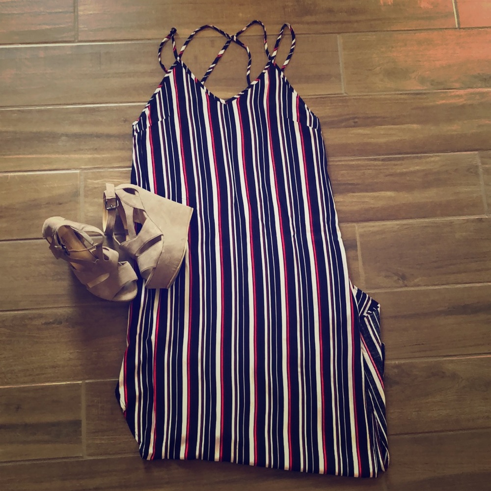 Striped maxi dress